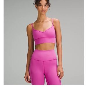 Women's Pink Lulu Lemon Workout Set